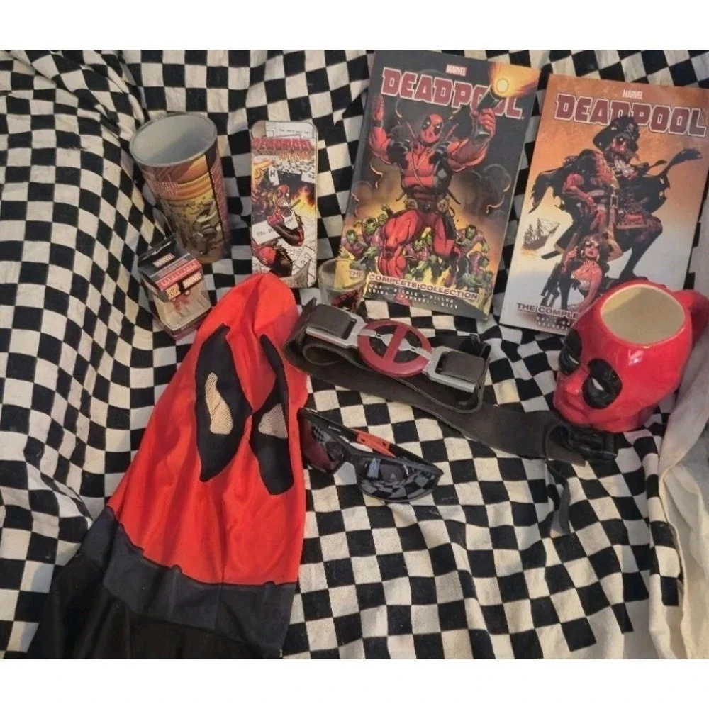 Deadpool Collector Lot Complete Comic Funko Mug Shot Glass‎ Cup Marvel Bundle 🔥